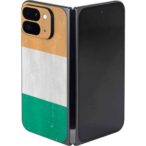 Ivory Coast Flag Distressed Google Pixel 9 Pro Fold Skin